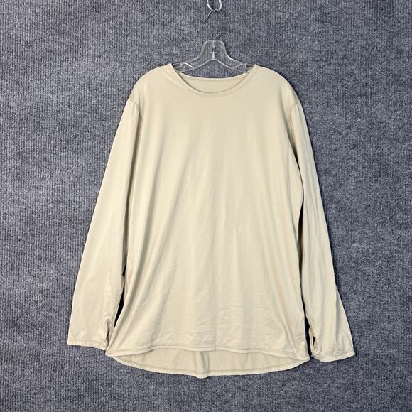 Peckham Mens Polartec Cold Weather Undershirt Size Large Long Tan Layering - Picture 1 of 9